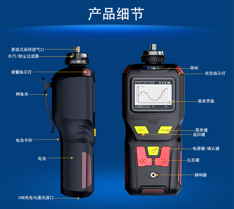 便携泵吸式氩气检测分析仪